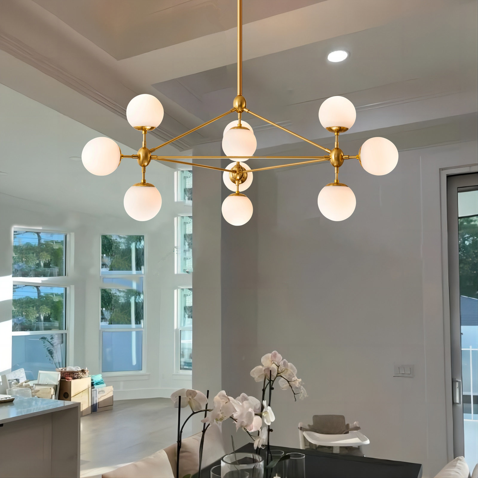 Sphere chandelier hot sale modern