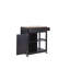 Ambon Solid Wood Top Kitchen Trolley-962802470