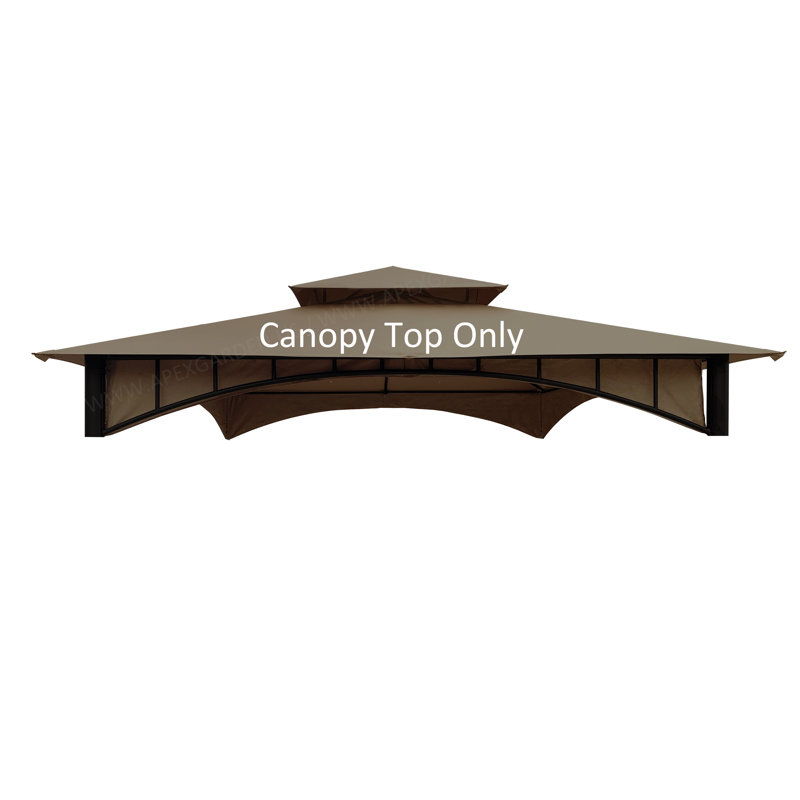 Tan Polyester Replacement Canopy Top for 10' x 10' Gazebo