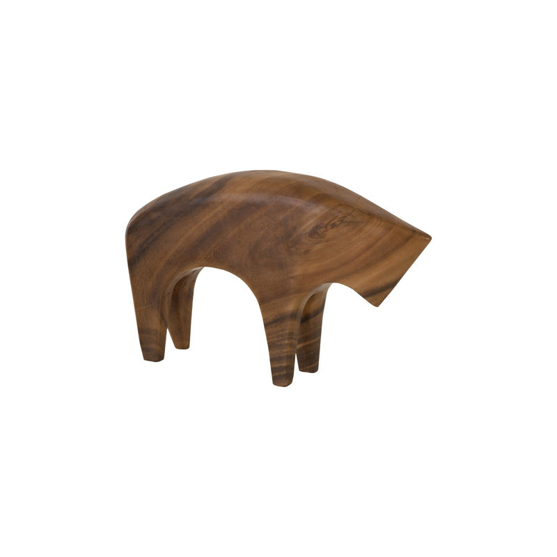 Bull Figurine, 11" H x 3" W x 17" D