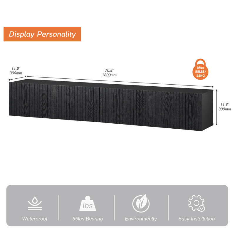 Crédence de rangement l 70,8 po Eriseld