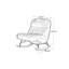 Chaise berçante simple de style italien