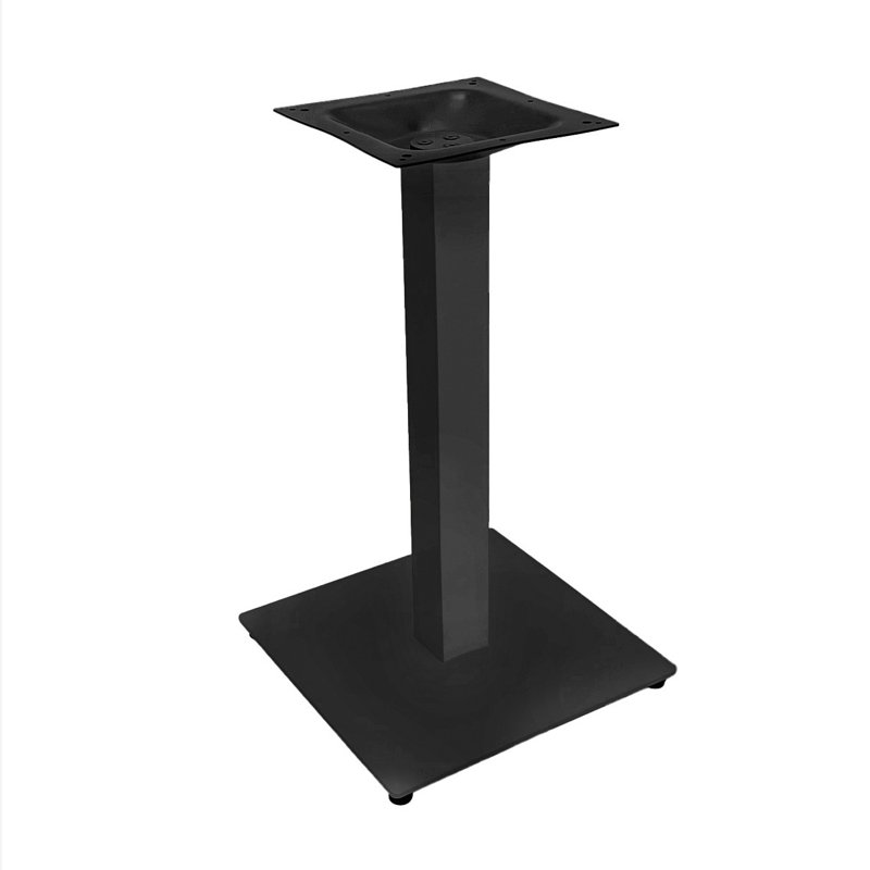17" Square Indoor Table Base Dining Height, Black