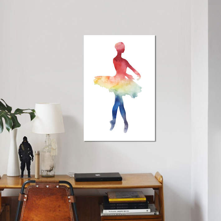 « ballerine beam iv », impression sur toile tendue, H 26 po x l 18 po x P 1,5 po, Toile tendue, Pas de tapis