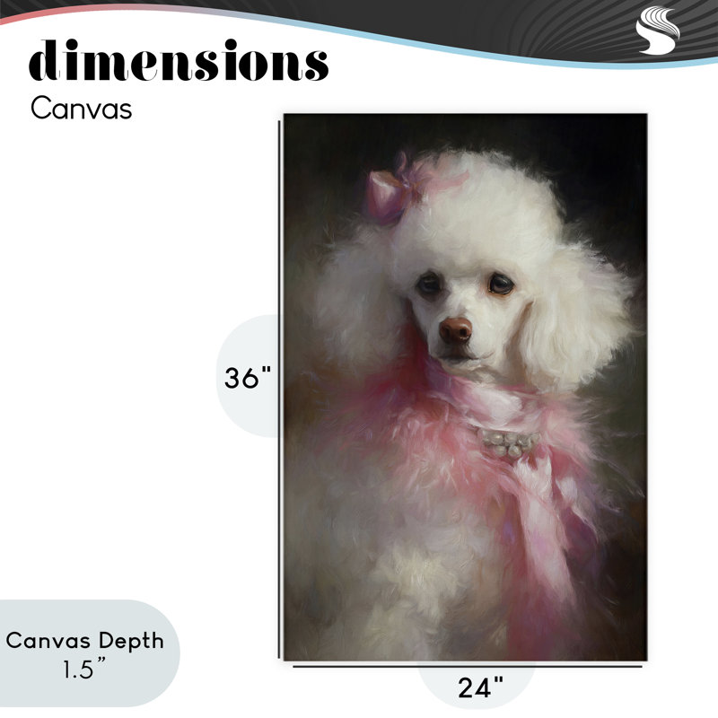 Just A Girl Who Loves Pink Canvas, design par Tina LeCour, H 36 po x l 24 po