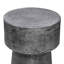 Table d'appoint Vintage Vintage, table ronde d'appoint en aluminium argenté antique de 15,5 pouces