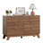 Fluted 7- Drawer Rattan Dresser For Bedroom, 47''W TV Stand Table Storge Chest of Drawers with Adjustable Feet&Metal Handle-160155981
