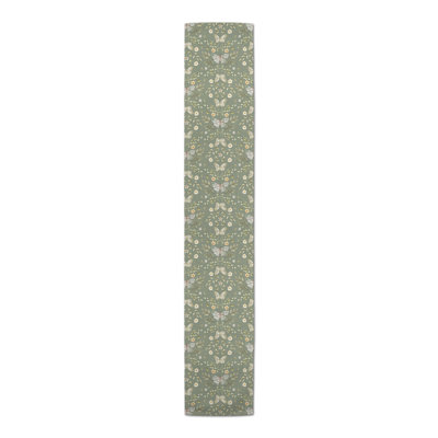 Bara Rectangle Floral Polyester Table Runner