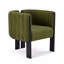 Ensemble de 2 chaises de salle à manger de style moderne avec structure en bois d'hévéa noir et tissu Boucle, capacité de 225 lb, pour la salle à manger et l'espace de vie-483734595
