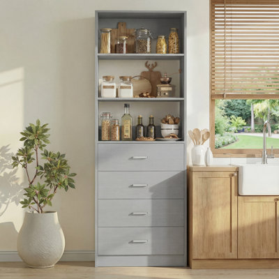 Kitchen Pantry Cabinet With Drawers