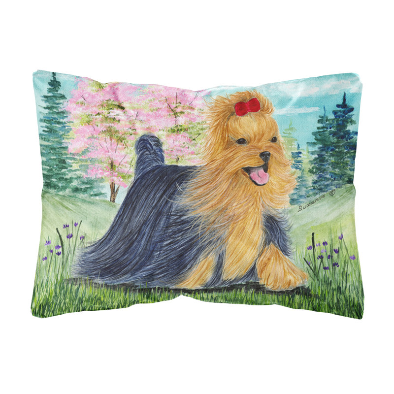 Coussin décoratif intérieur/extérieur yorkie