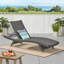 Chaise longue en osier Salem