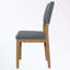 Chaise sans accoudoirs 2 pièces avec pieds robustes