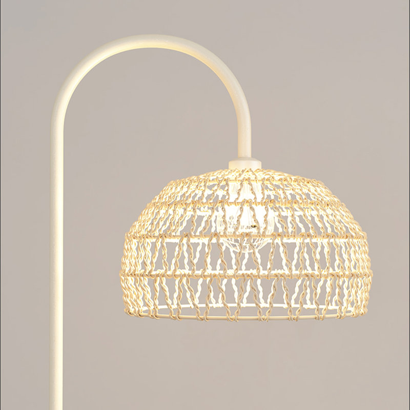 Bois blanc massif + lampes sur pied sans fer