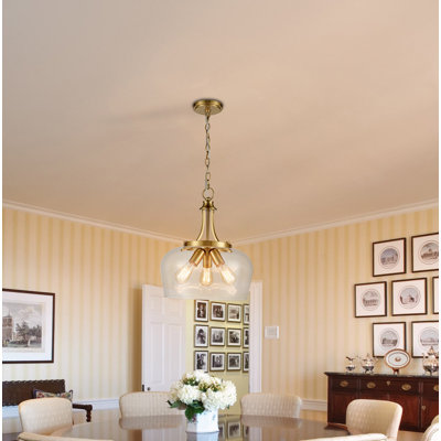 Newington 3 - Light Gold Unique/Statement Pendant