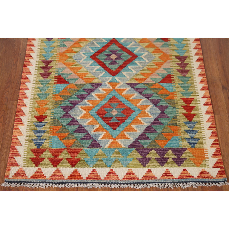 South Western Kilim Oriental Accent Rug 3x4