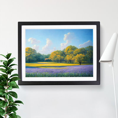 Alluring Bluebell Field - Single Picture Frame Painting