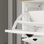 Range-chaussures avec 1 tiroir, 3 tiroirs rabattables, range-chaussures autoportant avec tablette réglable, range-chaussures pour vestibule, vestibule, range-chaussures mince - blanc antique