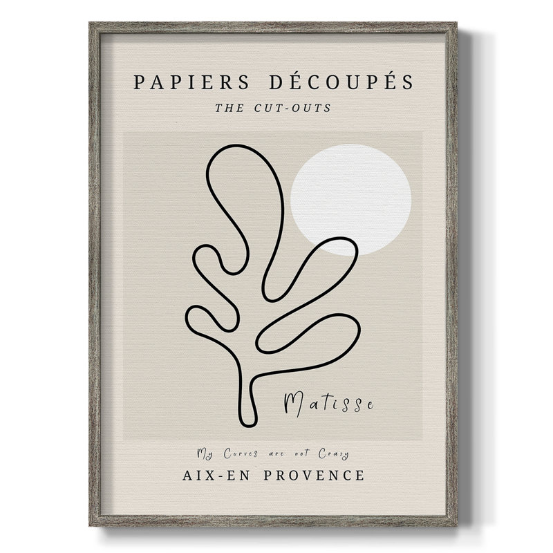 Matisse CECL XXIV, reproduction d'art encadrée - bois massif, H 11 po x l 9 po