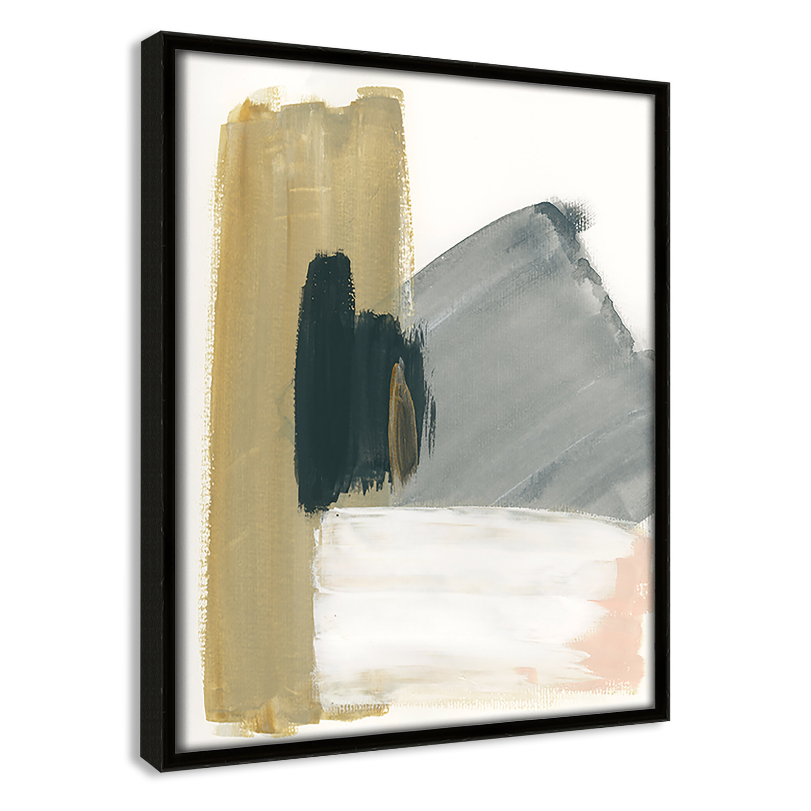 Herma "Marble Block Symmetry II" Print, Espresso Framed, 11.5" H x 9.5" W x 2" D