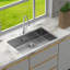 Évier de cuisine de taille moyenne encastré - Lavabo profond