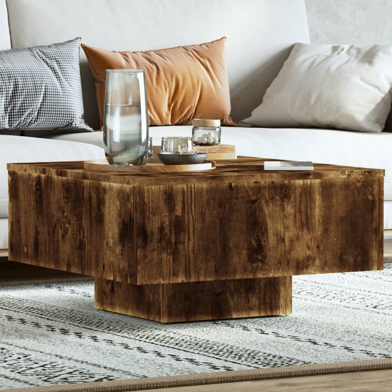 Arnkell Manufactured Wood Frame Single Coffee Table, Smoked Oak