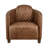 Paynesville Tufted Genuine Leather Upholstered Accent Arm Barrel Chair-548331409