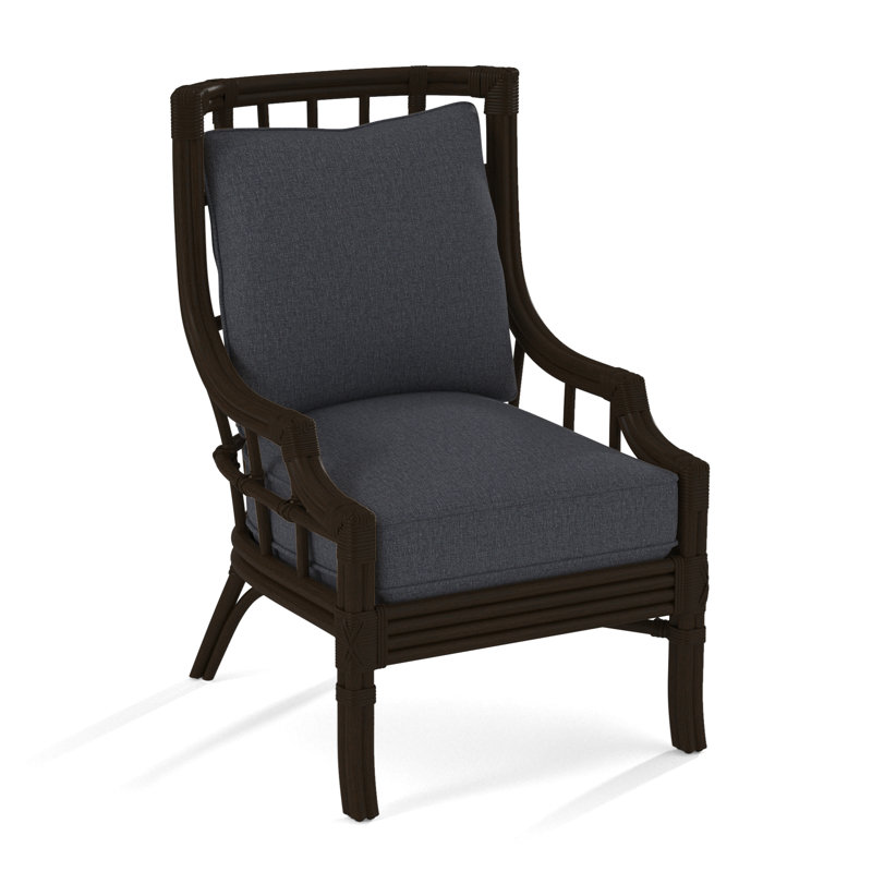 Seville Armchair, White Textured Performance; 0865-91, Java