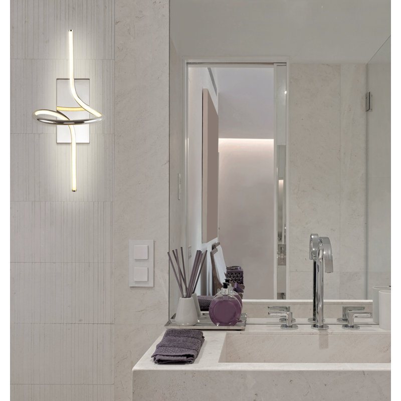 Colello Dimmable LED Bath Sconce, Chrome