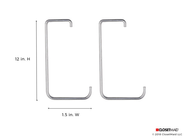 Everbilt 9 in. 2-In-1 Wall/Ceiling Steel Hook and Shelf Hanger in