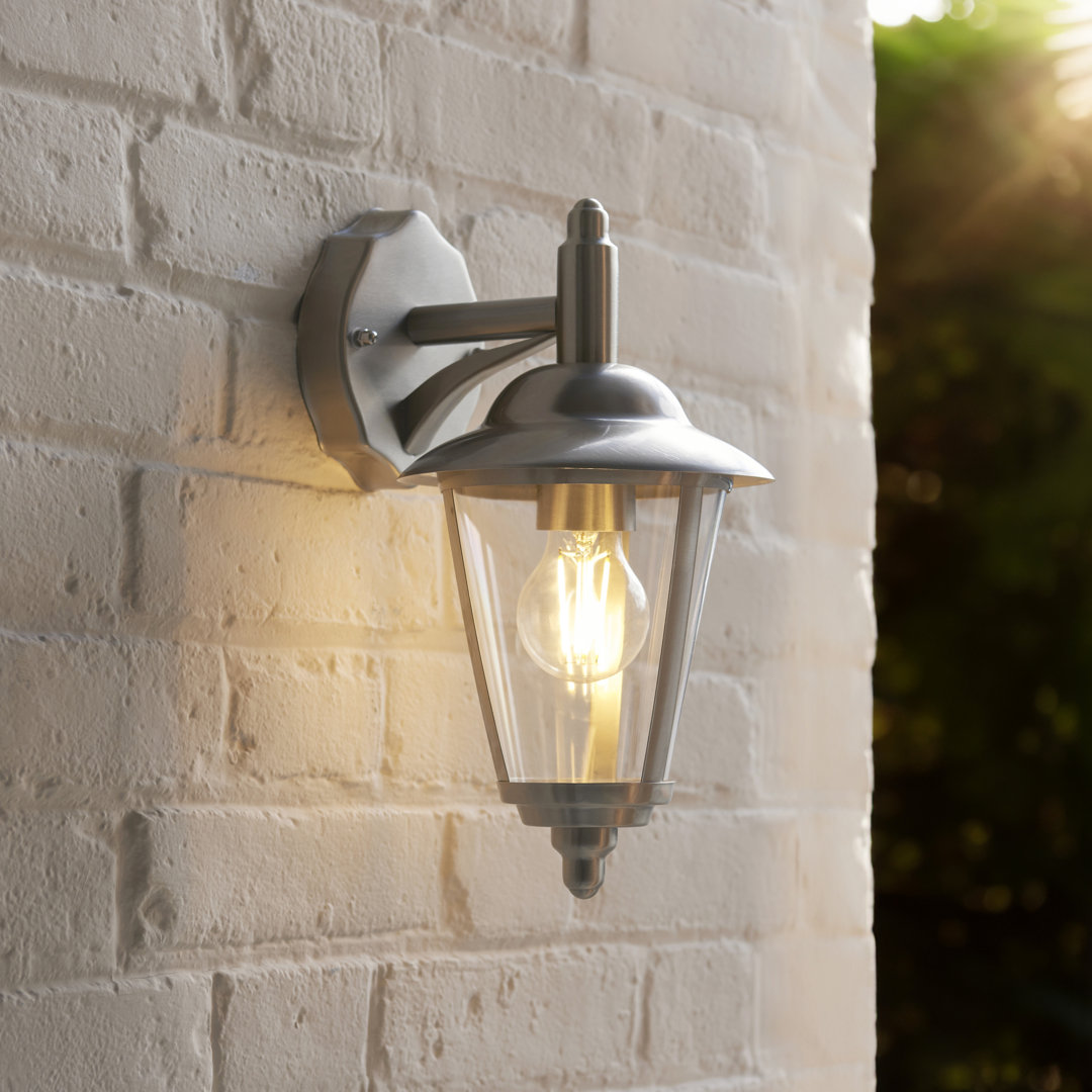 Rumbaugh Stainless Steel 31.5cm H Outdoor Wall Lantern