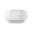 Lavabo de salle de bain vasque rectangulaire en porcelaine vitrifiée blanche avec drain escamotable L 20 po x l 15 po