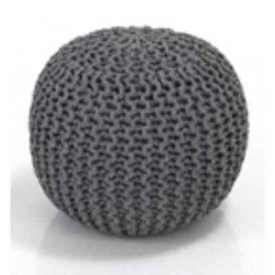 Standifer 43cm Wide Round Solid Colour Pouffe Ottoman
