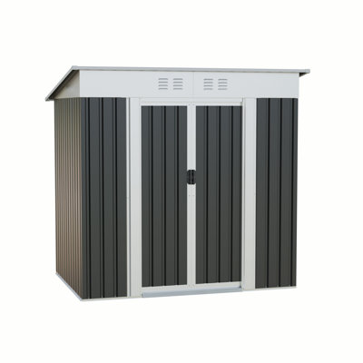 6X4 Ft Garden Shed For Patio Outdoors Storage Shed