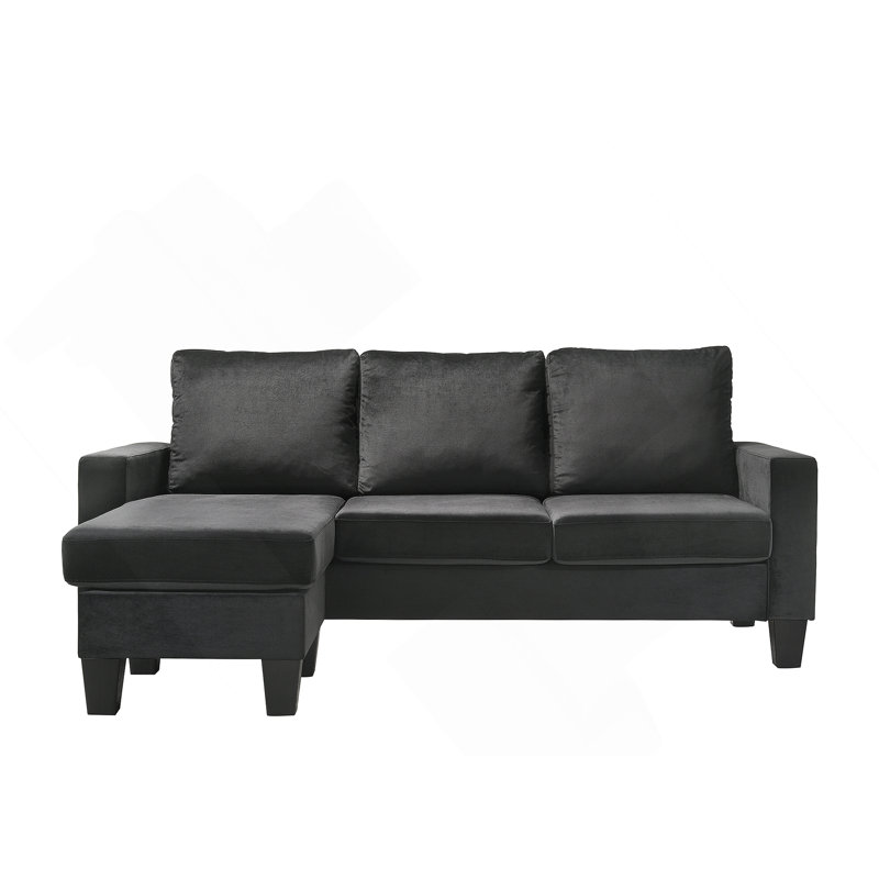 Sofa Chaise , BLACK