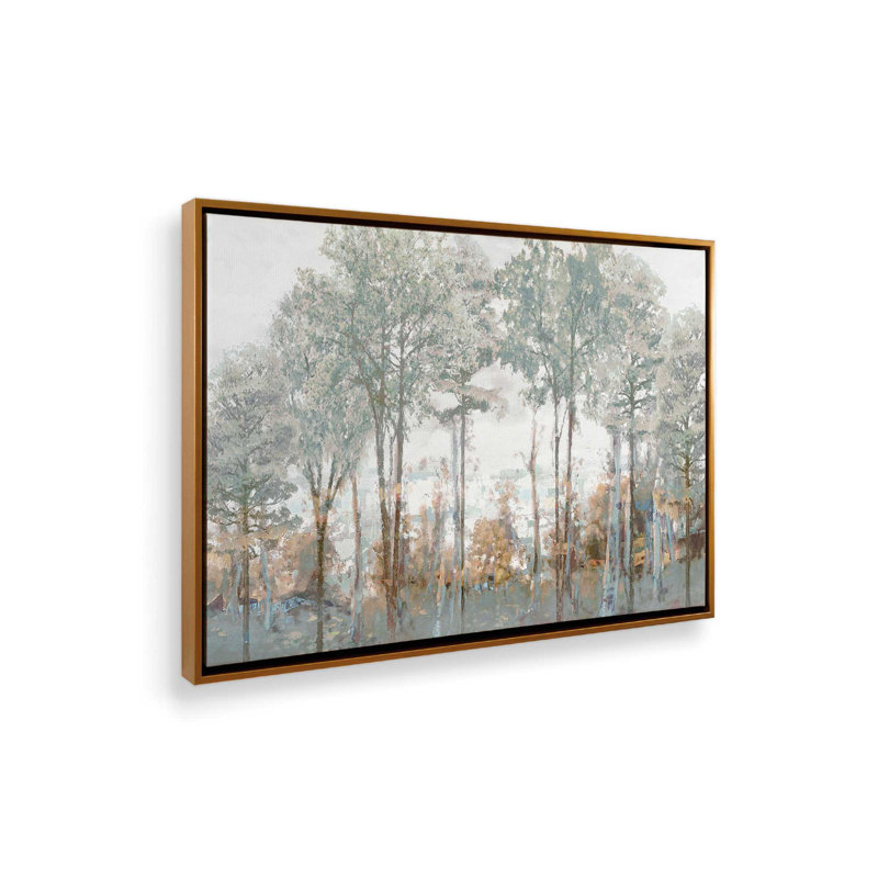 «Silver Woods» par Amber Sterling, reproduction d'art, Toile avec cadre, L 24 po x H 18 po, Doré