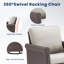 Chaise berçante d'extérieur en osier Buenhomino-100831164