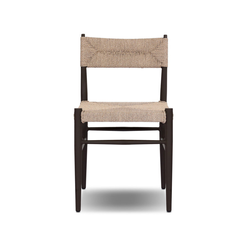 Lomas Outdoor Metal Dining Chair-Bronze