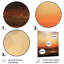 Impressionniste orange coucher de soleil montagnes - paysage abstrait art mural salon-1662761241-1662761246
