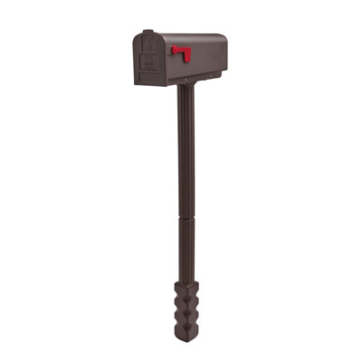 Newbury Plastic Post Mounted Mailbox