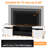 80" Fireplace Tv Stand With 40" Fireplace, Entertainment Center With Storage-1995062338