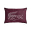 Coussin décoratif Lacoc Croc, coussin décoratif 100% coton sergé brossé, coussin décoratif décontracté moderne avec motif de crocodile emblématique, certifié OEKO-TEX, bourgogne, 16 po x 24 po-124551268-125022010