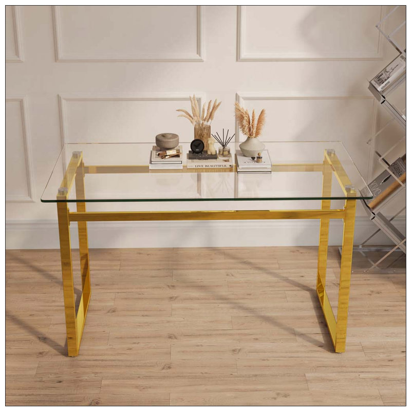 Table de salle à manger rectangulaire en verre 51 po - Verre trempé de 0,31 po