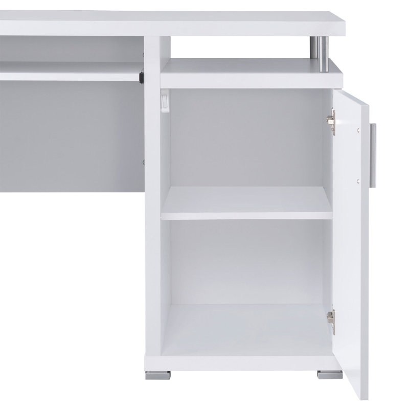 Bureau d'ordinateur avec 2 tiroirs et armoire Rochelle