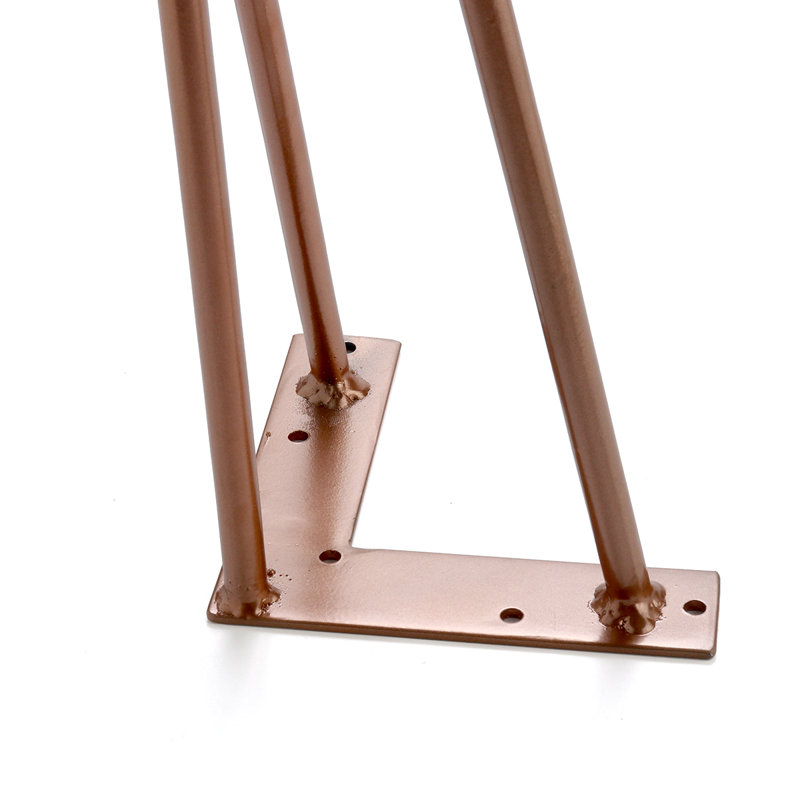 Tessio Table Leg, 41cm H x 9cm W x 9cm D, Copper