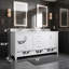 Ensemble de meuble-lavabo autoportant 72 po GEF Willow Beverley