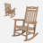 Patio Rocking Chair HIPS Oversized Outdoor Rocker Chair Lawn High Back Rocking Chair-1060395715