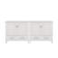 Meuble-lavabo chic 72 po avec lavabo en céramique, portes à fermeture en douceur, tablettes de rangement doubles et tiroir cloisonné-1339566104