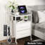 Solomone End Table with Built-In Outlets-510843828