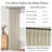 Thick Linen Fabric Memory Trained Pinch Pleated Solid Farmhouse And Modern Rustic Curtains for Dining Living Room bedroom 2 Panels-1708167233-1708167245